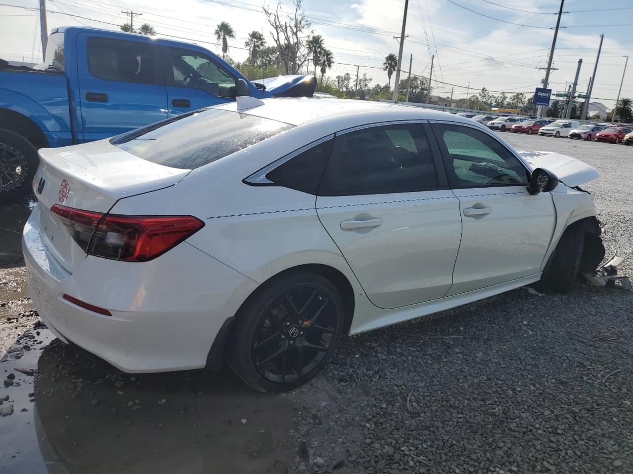 2022 Honda Civic VIN JHMFE1F73NX001162 Copart auction photo, front end damage thumbnail 3