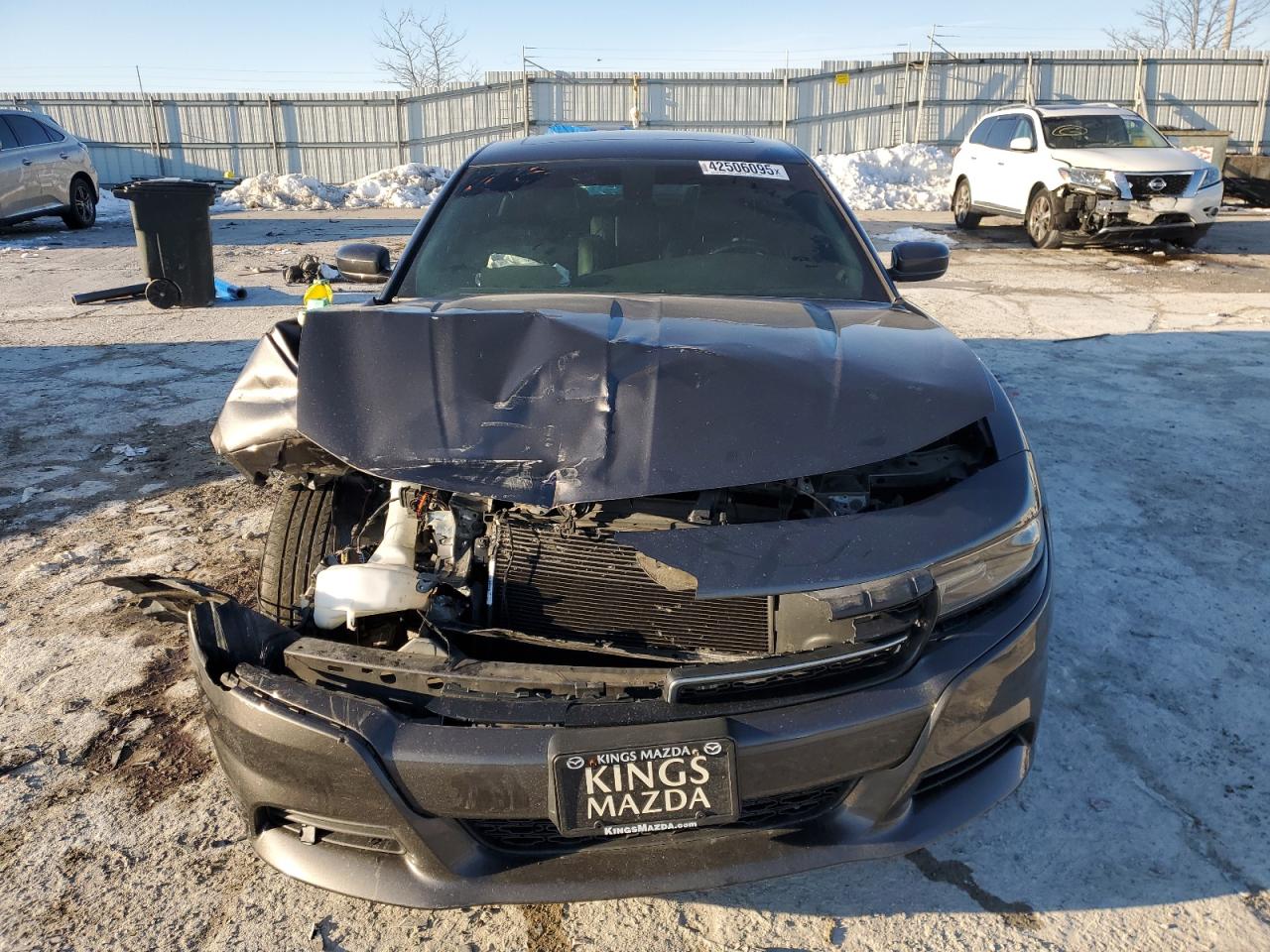 2020 Dodge Charger VIN 2C3CDXBG1LH235354 Copart auction photo, front end / side damage thumbnail 5