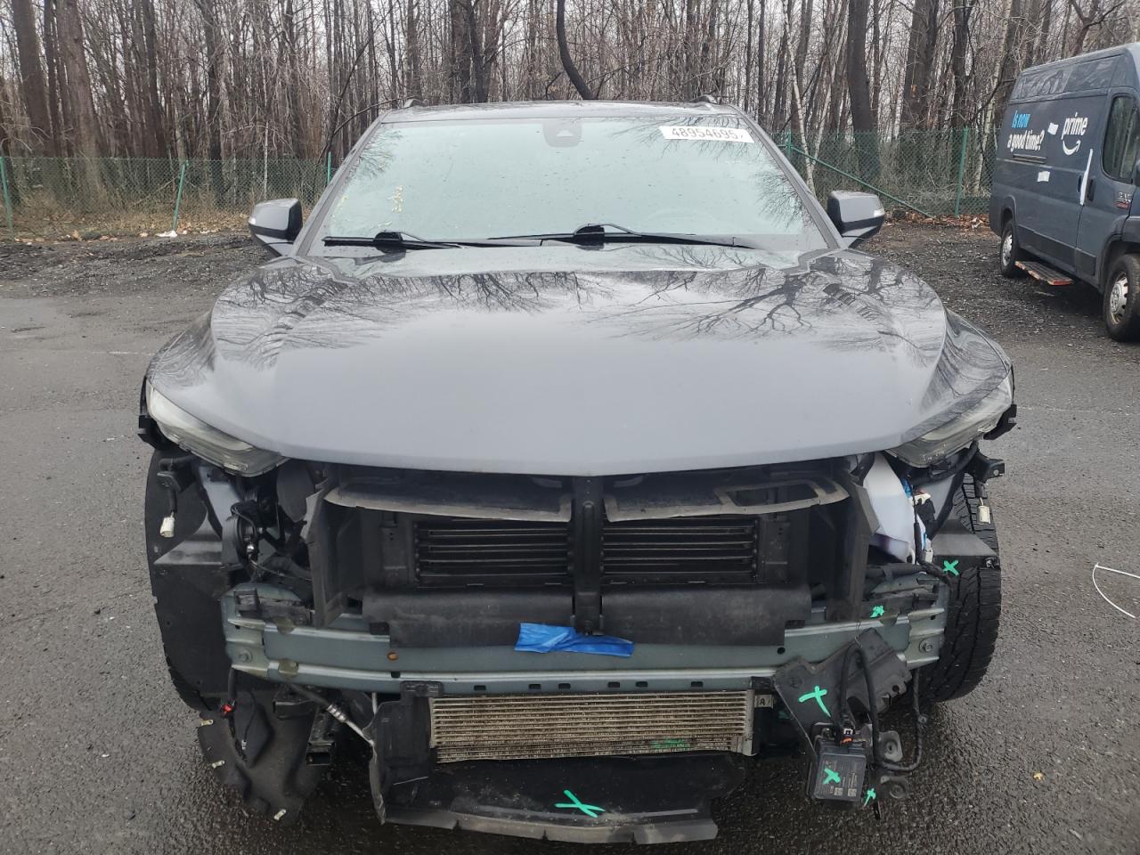 2021 Chevrolet Blazer VIN 3GNKBKRS2MS585009 Copart auction photo, front end / minor dent/scratches damage thumbnail 5