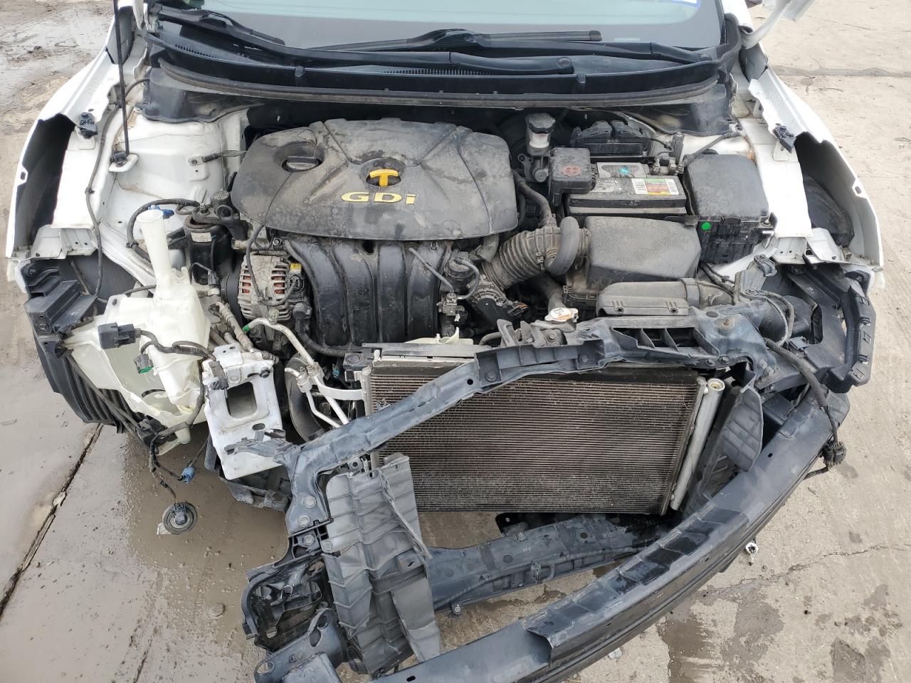 2015 Hyundai Elantra VIN KMHD35LH5FU250094 Copart auction photo, front end damage thumbnail 13