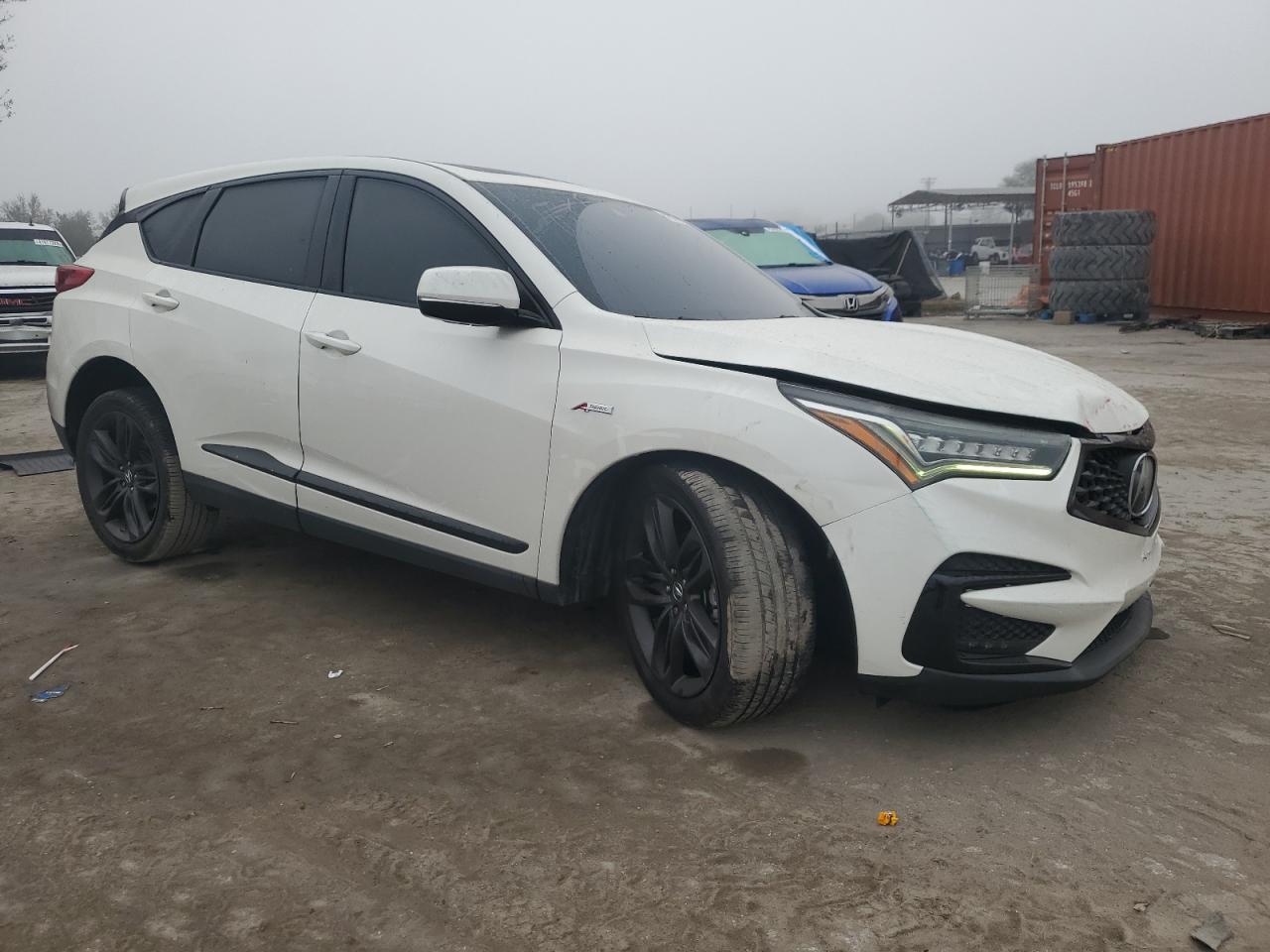 2019 Acura RDX VIN 5J8TC2H61KL021421 Copart auction photo, front end / side damage thumbnail 4