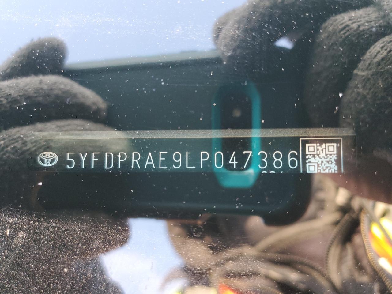 2020 Toyota Corolla VIN 5YFDPRAE9LP047386 Copart auction photo, side damage thumbnail 13