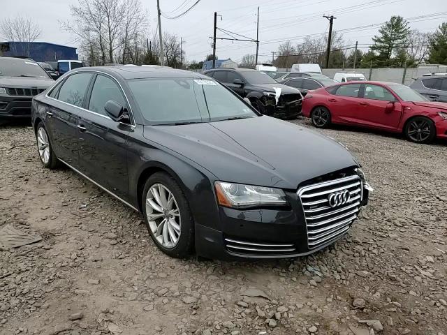 2013 Audi A8 VIN WAURGAFD4DN004304 Copart auction photo, front end / side damage thumbnail 10