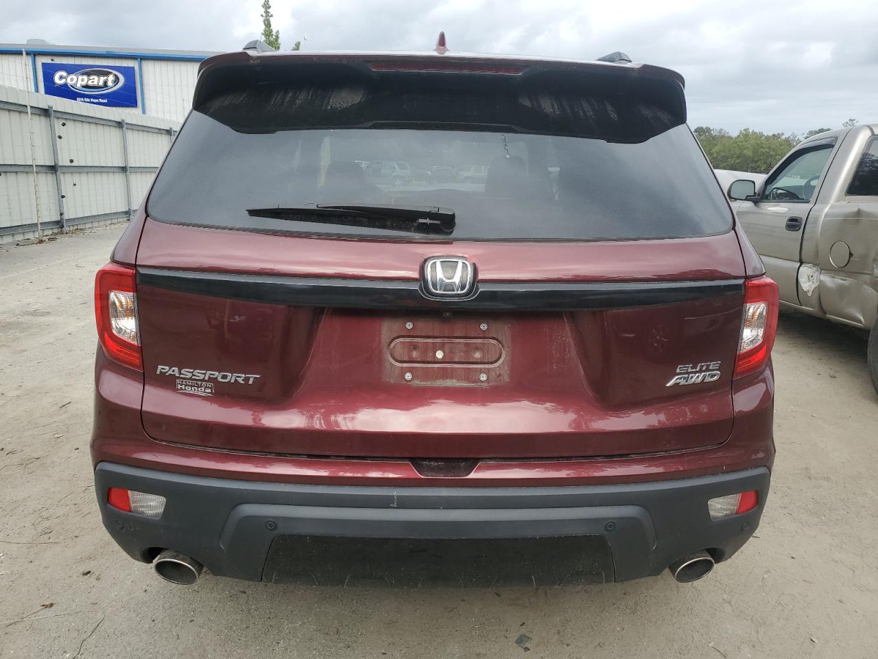2019 Honda Passport VIN 5FNYF8H02KB021408 Copart auction photo, front end damage thumbnail 6