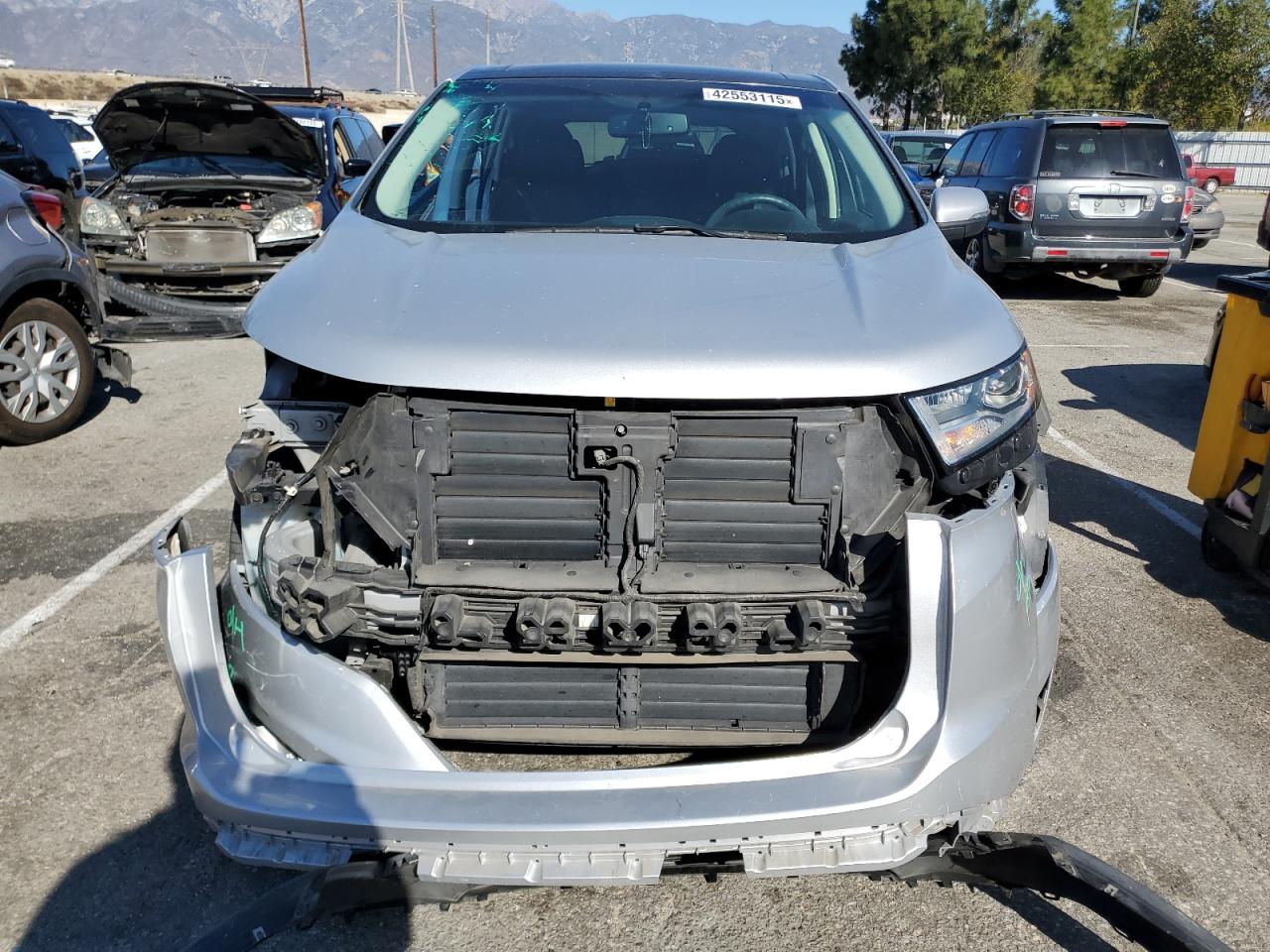 2015 Ford Edge VIN 2FMTK3K95FBB61094 Copart auction photo, side damage thumbnail 5