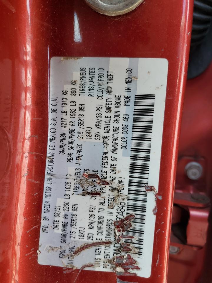 2021 Mazda CX-30 VIN 3MVDMABLXMM304845 Copart auction photo, water/flood damage thumbnail 14