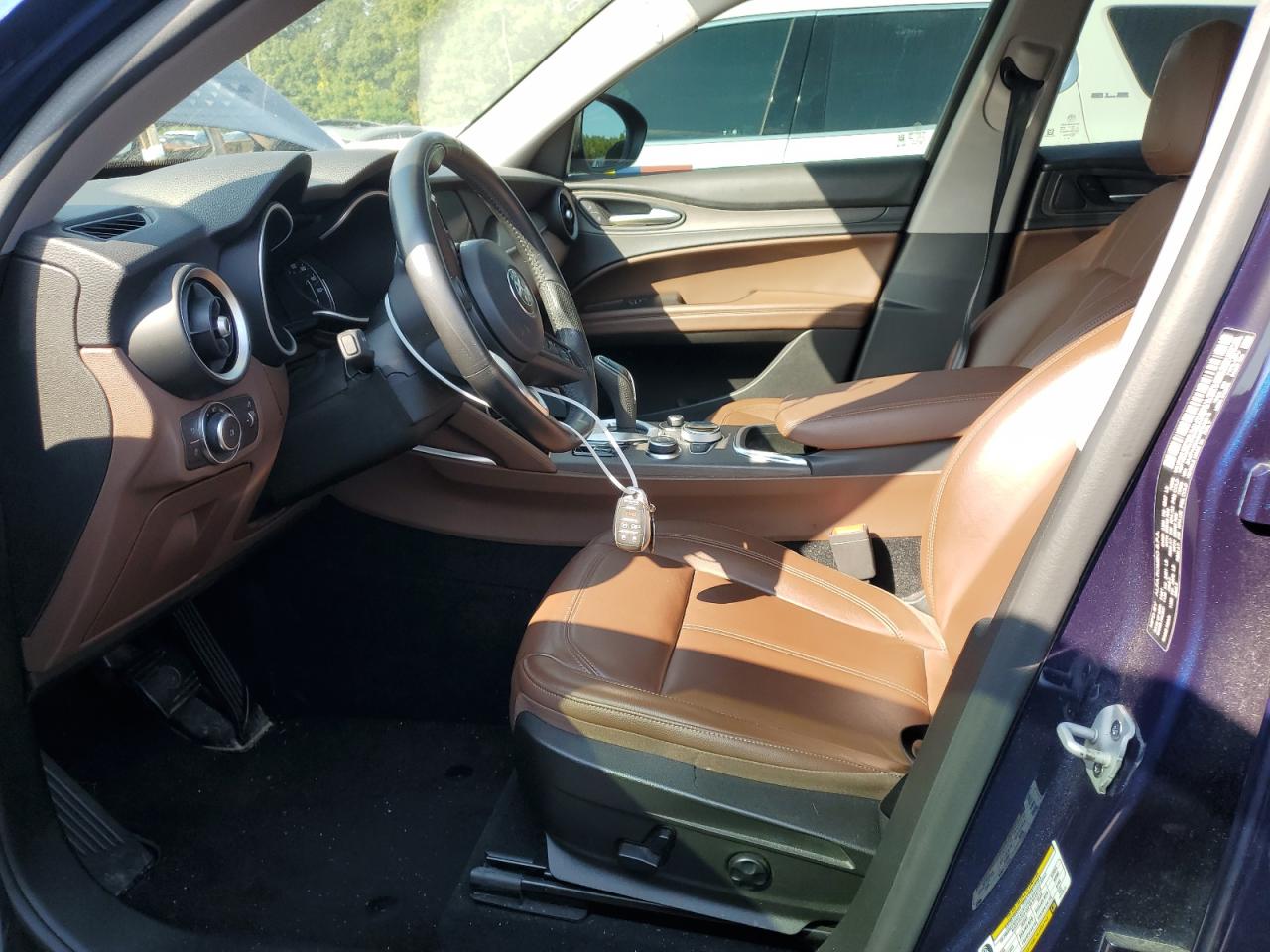 2021 Alfa Romeo Stelvio VIN ZASPAKBN3M7D09515 Copart auction photo, rear end damage thumbnail 7