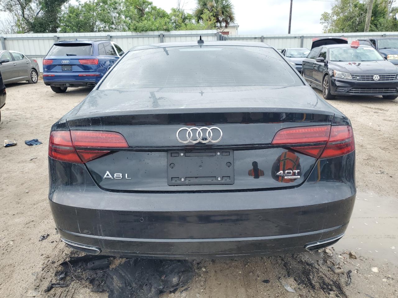 2017 Audi A8 VIN WAU43AFD8HN003703 Copart auction photo, vandalism / burn - engine damage thumbnail 6
