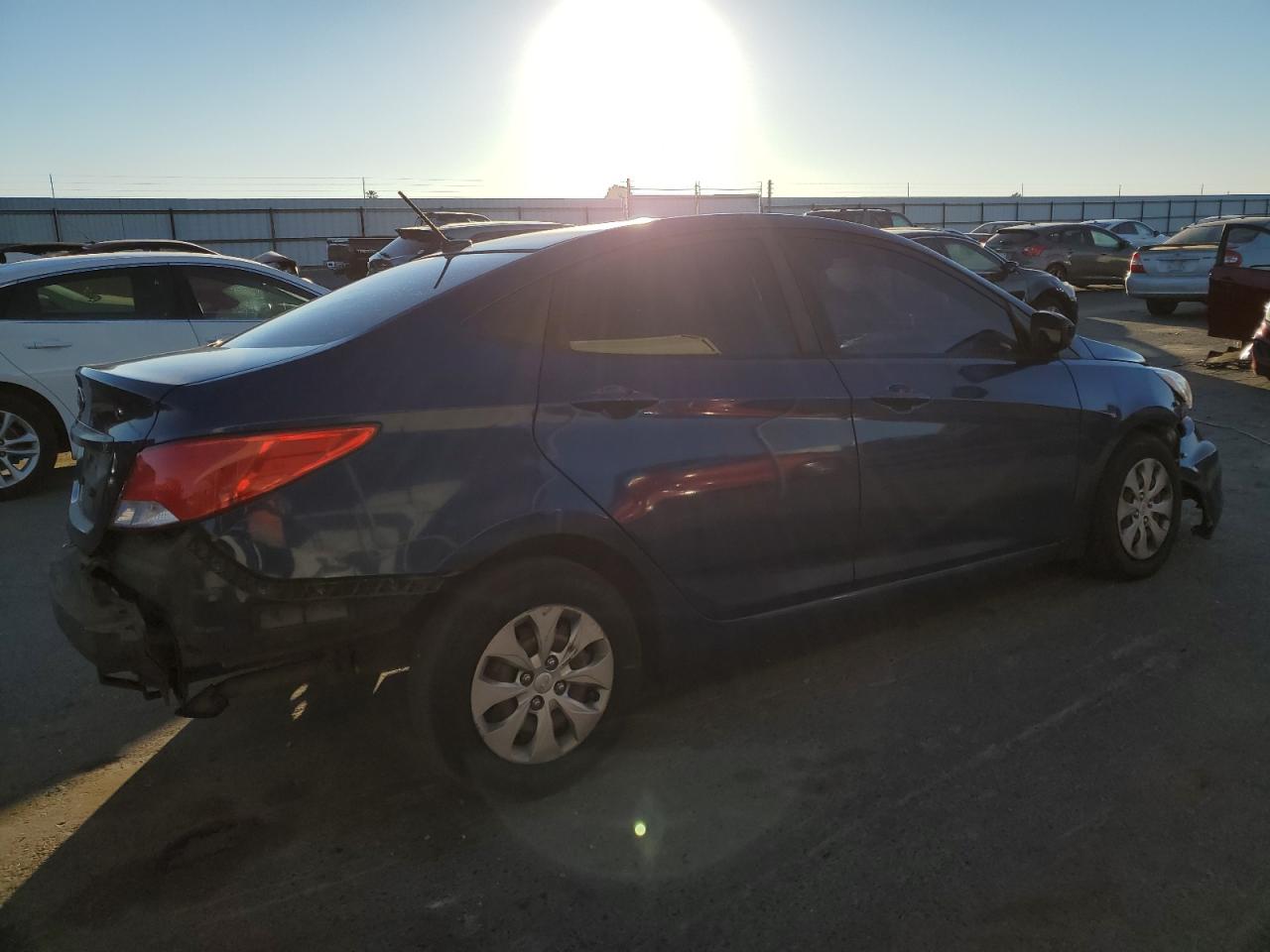 2016 Hyundai Accent VIN KMHCT4AE8GU096951 Copart auction photo, all over damage thumbnail 3
