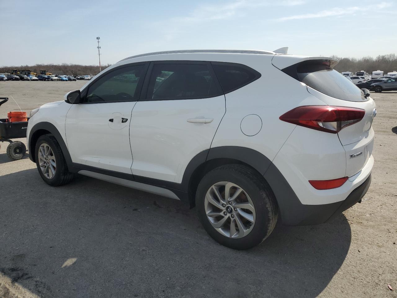 2018 Hyundai Tucson VIN KM8J3CA46JU629587 Copart auction photo, vandalism damage thumbnail 2
