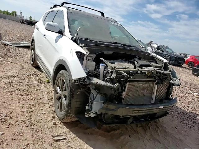 2017 Hyundai Santa Fe VIN 5XYZW4LA1HG415738 Copart auction photo, front end / side damage thumbnail 11