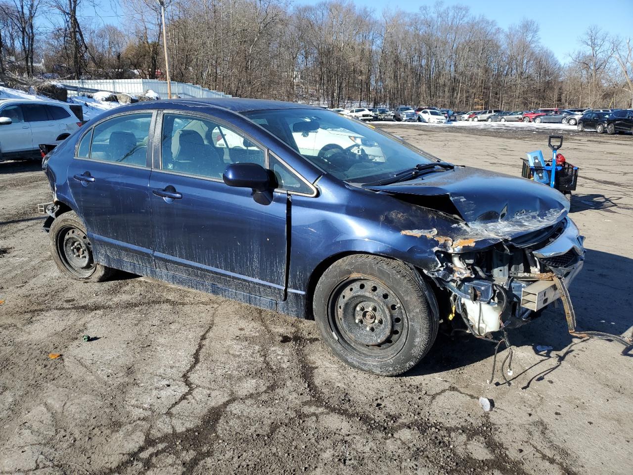 2009 Honda Civic VIN 2HGFA16519H546641 Copart auction photo, front end / rear end damage thumbnail 4