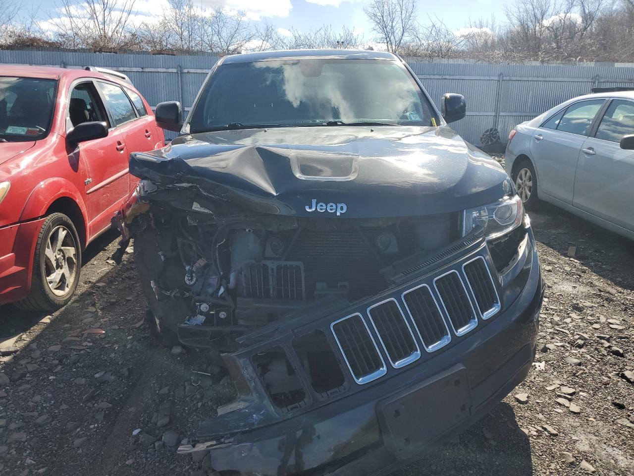 2014 Jeep Grand Cherokee VIN 1C4RJFAG1EC422402 Copart auction photo, front end / side damage thumbnail 5