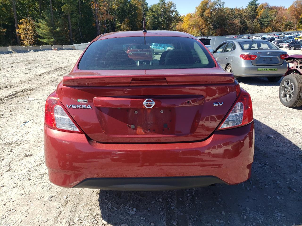 2019 Nissan Versa VIN 3N1CN7AP1KL813522 Copart auction photo, side damage thumbnail 6