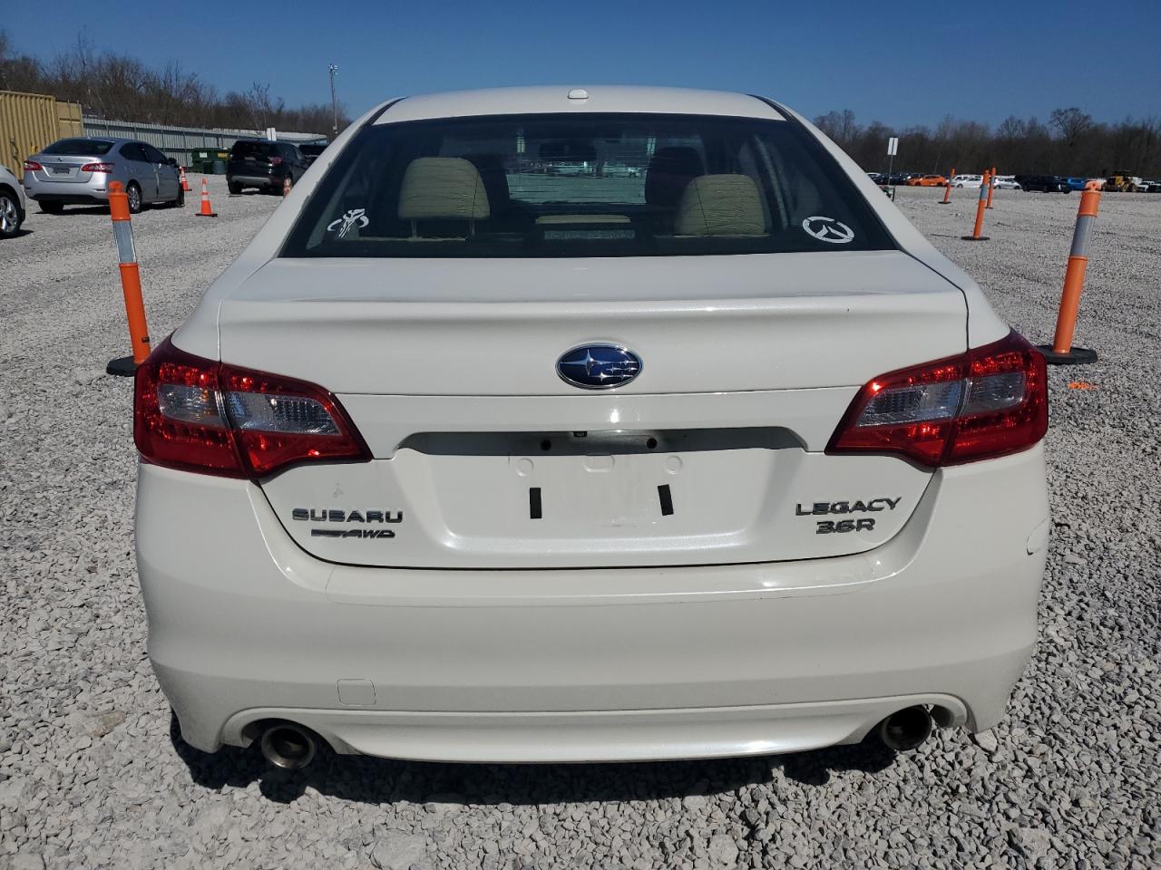 2015 Subaru Legacy VIN 4S3BNEN61F3035030 Copart auction photo, front end / rear end damage thumbnail 6