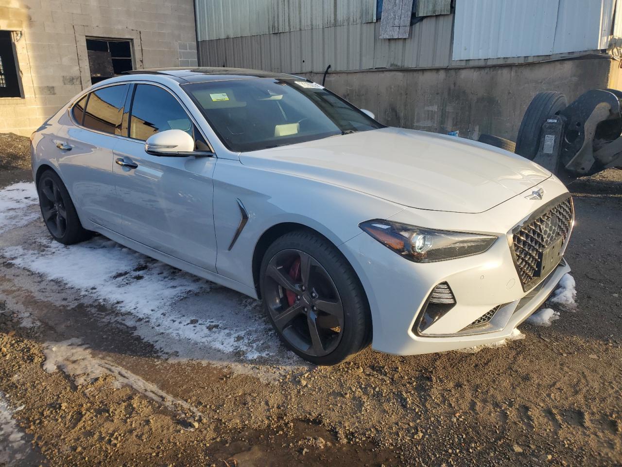 2020 Genesis G70 VIN KMTG34LE6LU050923 Copart auction photo, mechanical damage thumbnail 4