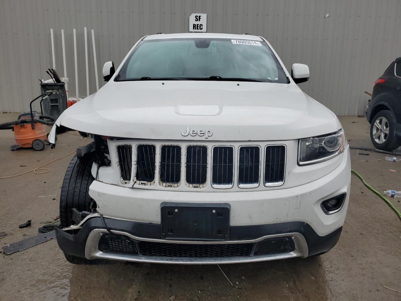 2014 Jeep Grand Cherokee VIN 1C4RJFBG9EC450317 Copart auction photo, front end damage thumbnail 5