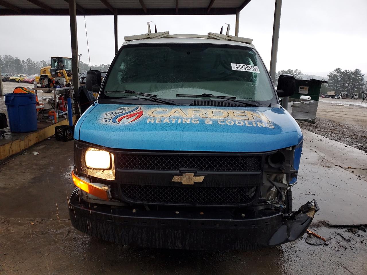 2015 Chevrolet Express VIN 1GCWGFCF9F1276785 Copart auction photo, front end / side damage thumbnail 5