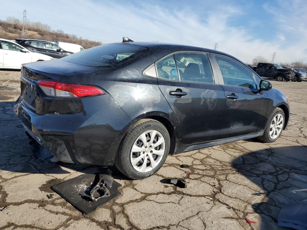 2022 Toyota Corolla VIN 5YFEPMAE4NP370142 Copart auction photo, rear end damage thumbnail 3
