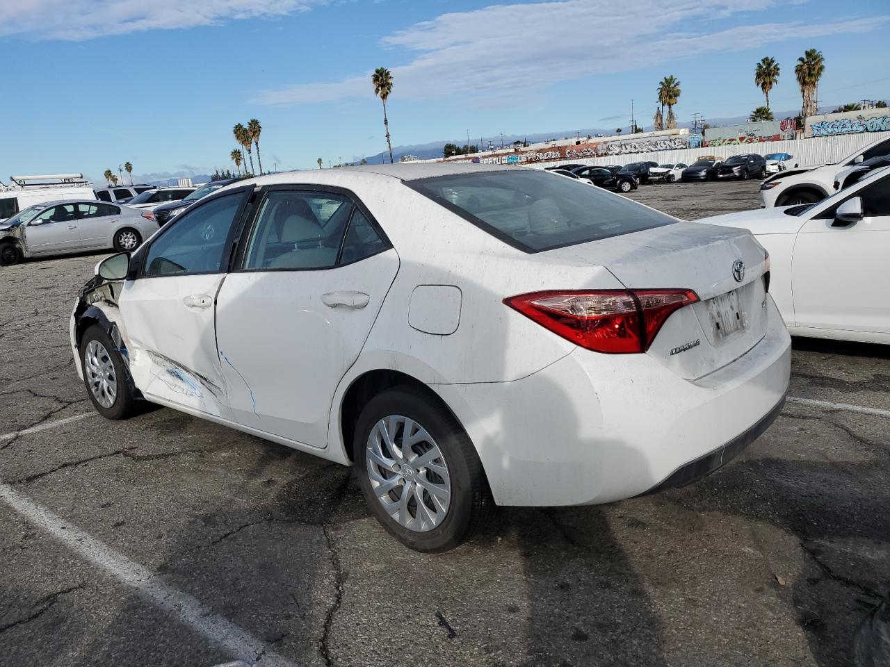 2017 Toyota Corolla VIN 5YFBURHE0HP678900 Copart auction photo, side / front end damage thumbnail 2