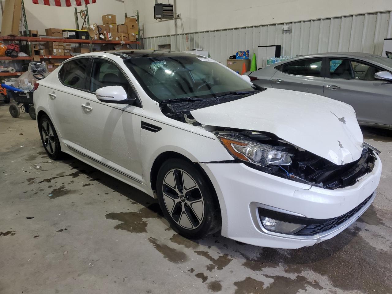 2012 KIA Optima VIN KNAGM4AD9C5030260 Copart auction photo, front end / side damage thumbnail 4