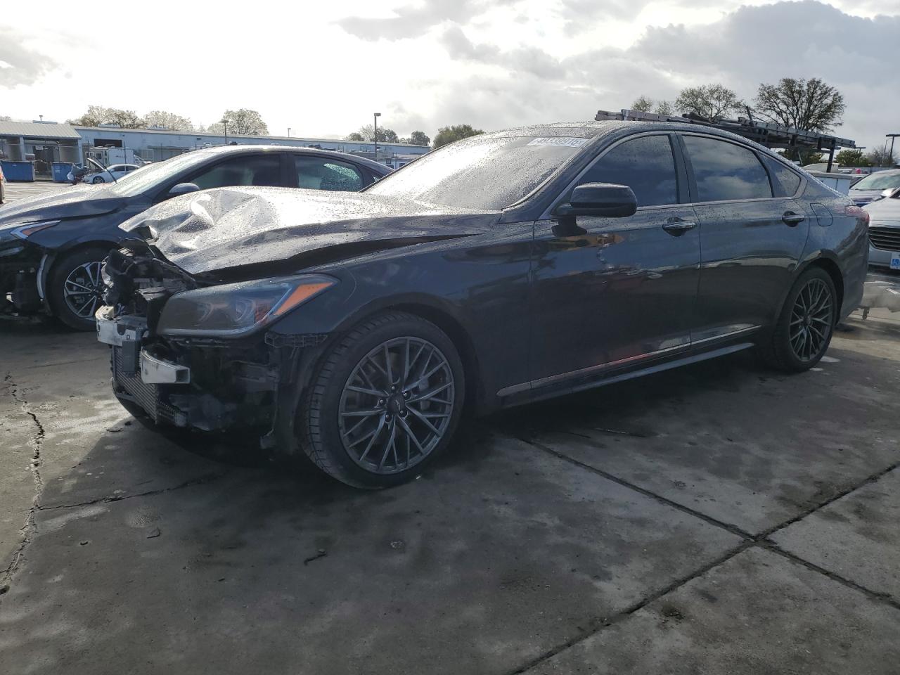 2018 Genesis G80 VIN KMHGN4JB3JU243749 - Copart auction photo