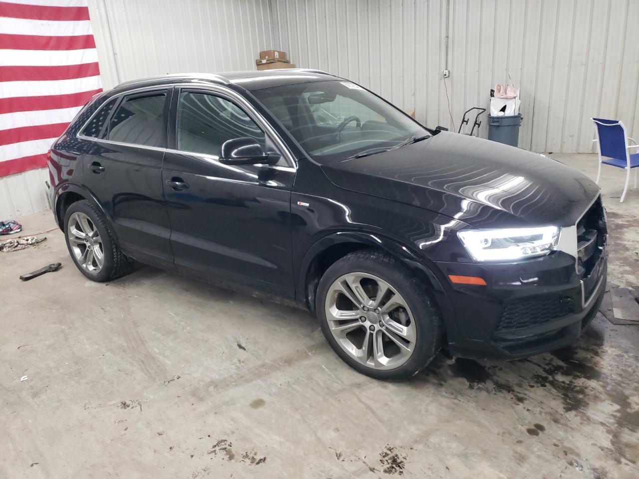 2018 Audi Q3 VIN WA1JCCFS7JR028567 Copart auction photo, all over / front end damage thumbnail 4