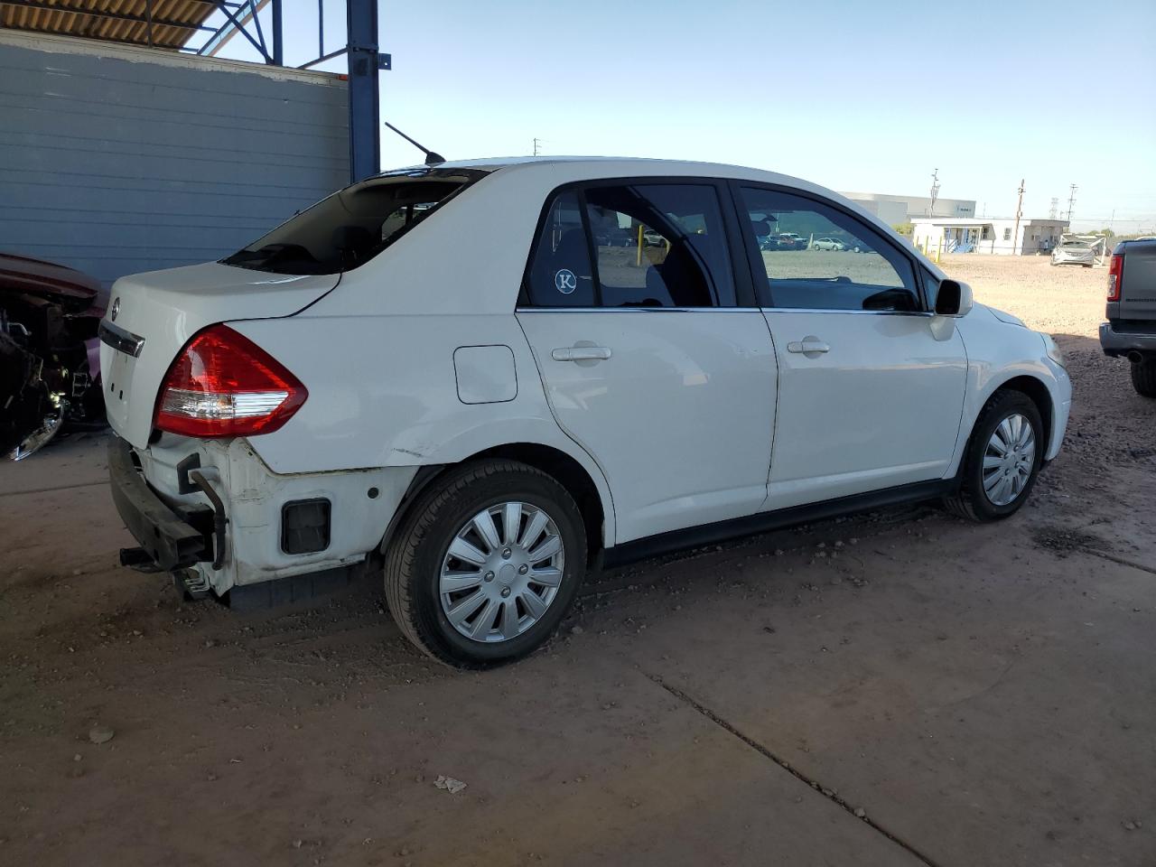2009 Nissan Versa VIN 3N1BC11E99L371029 Copart auction photo, rear end damage thumbnail 3