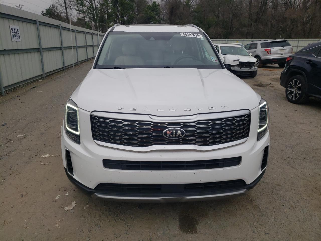 2021 KIA Telluride VIN 5XYP64HC5MG132657 Copart auction photo, side / front end damage thumbnail 5