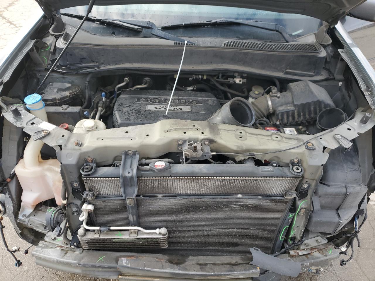 2010 Honda Pilot VIN 5FNYF4H58AB031153 Copart auction photo, front end damage thumbnail 12