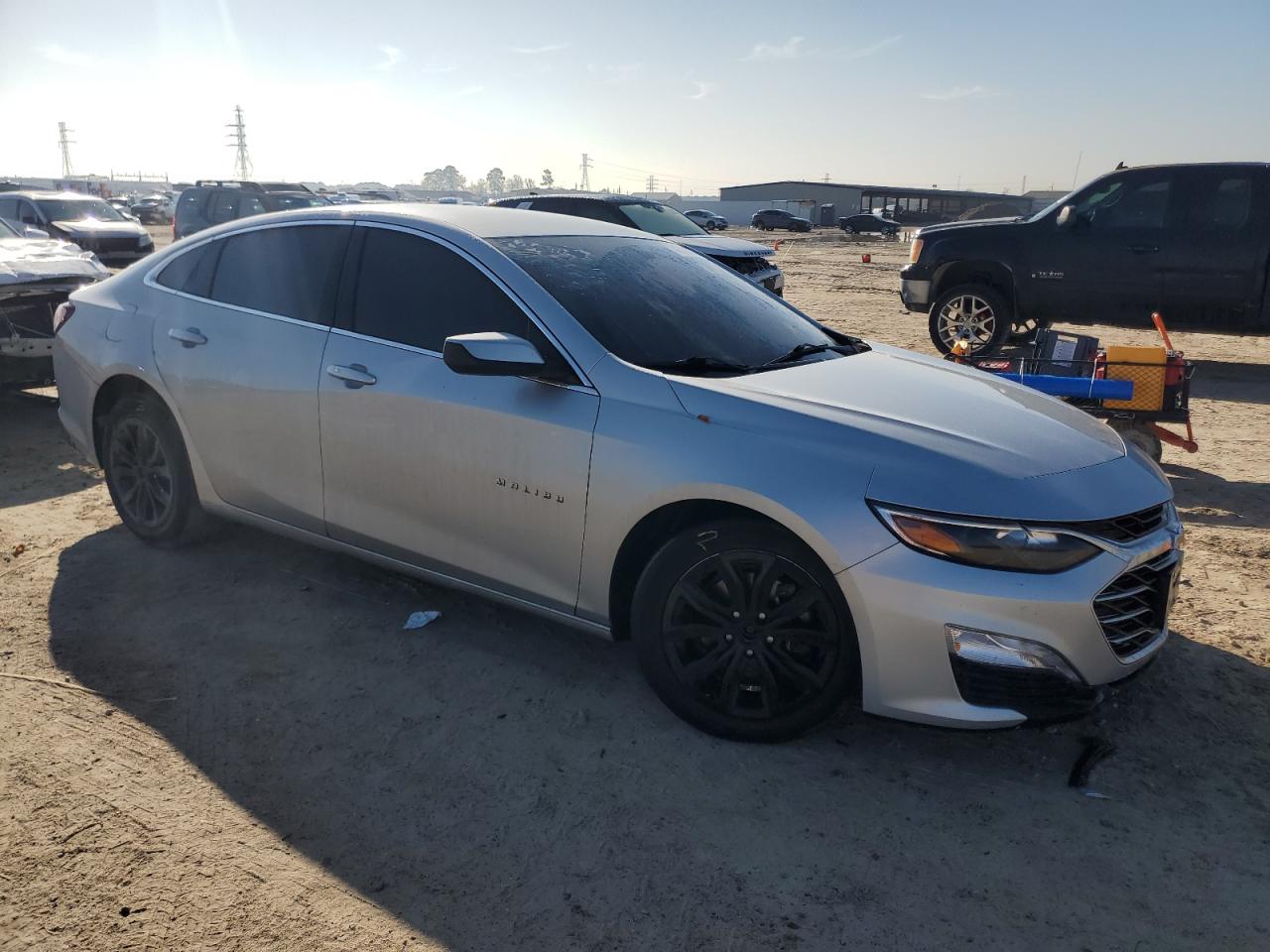 2021 Chevrolet Malibu VIN 1G1ZD5ST5MF046922 Copart auction photo, front end / side damage thumbnail 4