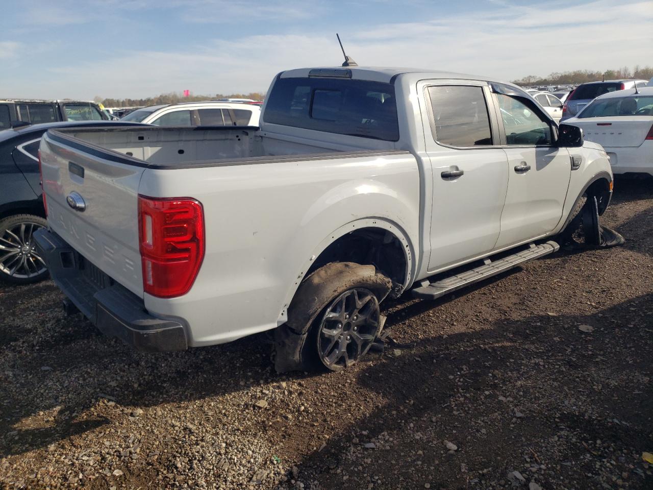 2022 Ford Ranger VIN 1FTER4FH1NLD22992 Copart auction photo, front end / undercarriage damage thumbnail 3