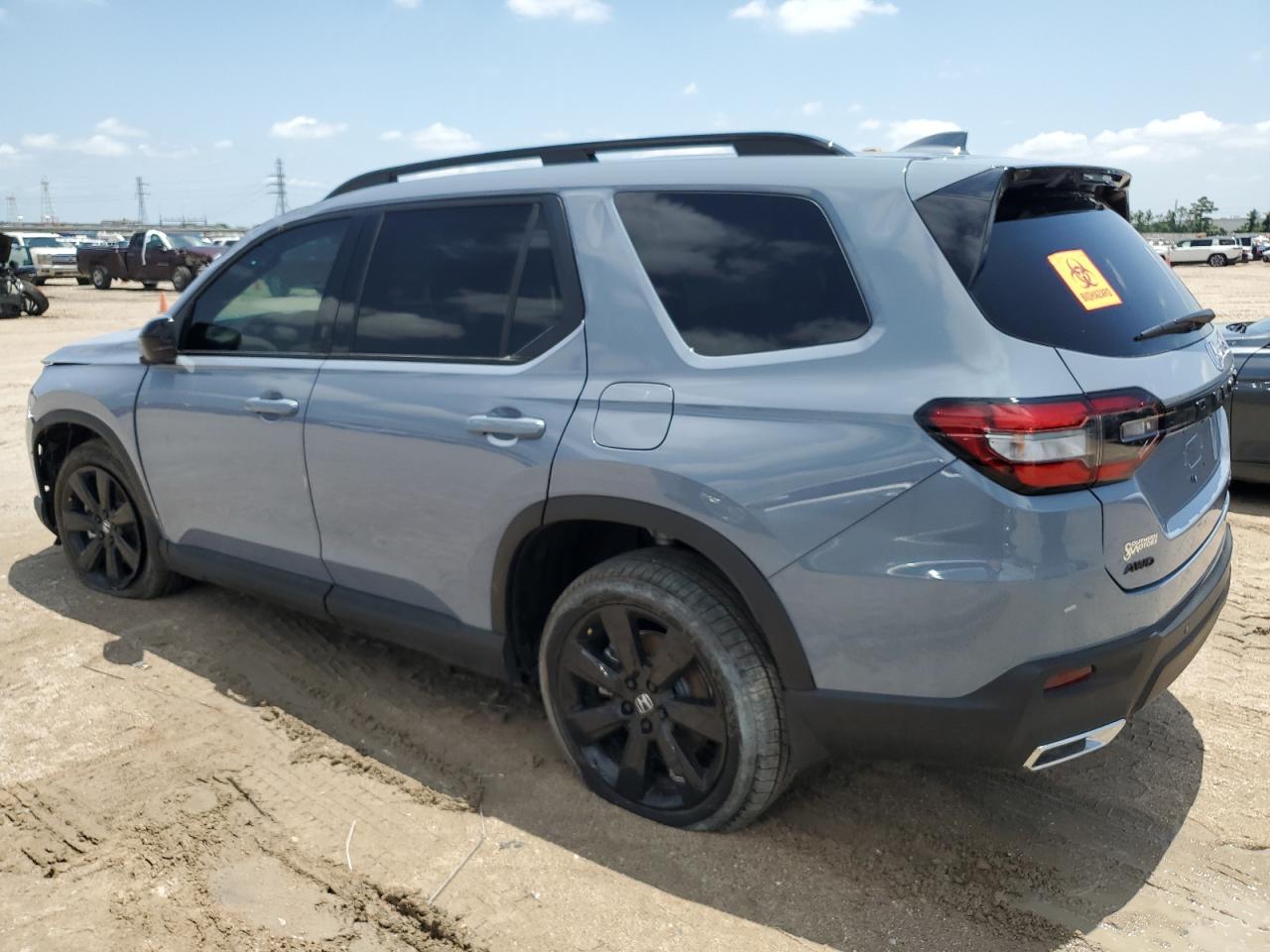 2025 Honda Pilot VIN 5FNYG1H90SB083215 Copart auction photo, all over / side damage thumbnail 2