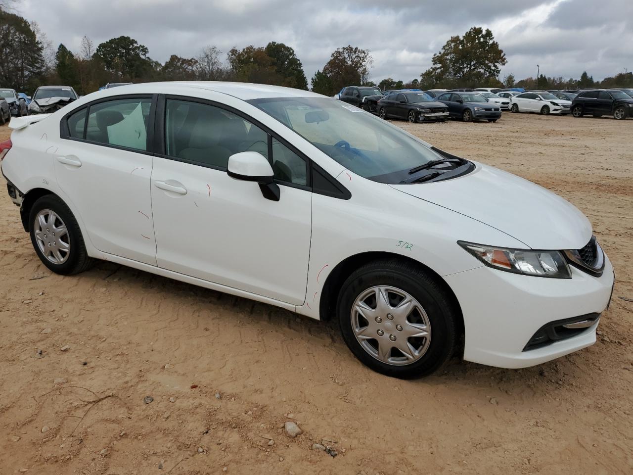 2013 Honda Civic VIN 2HGFB2F54DH535208 Copart auction photo, rear end damage thumbnail 4