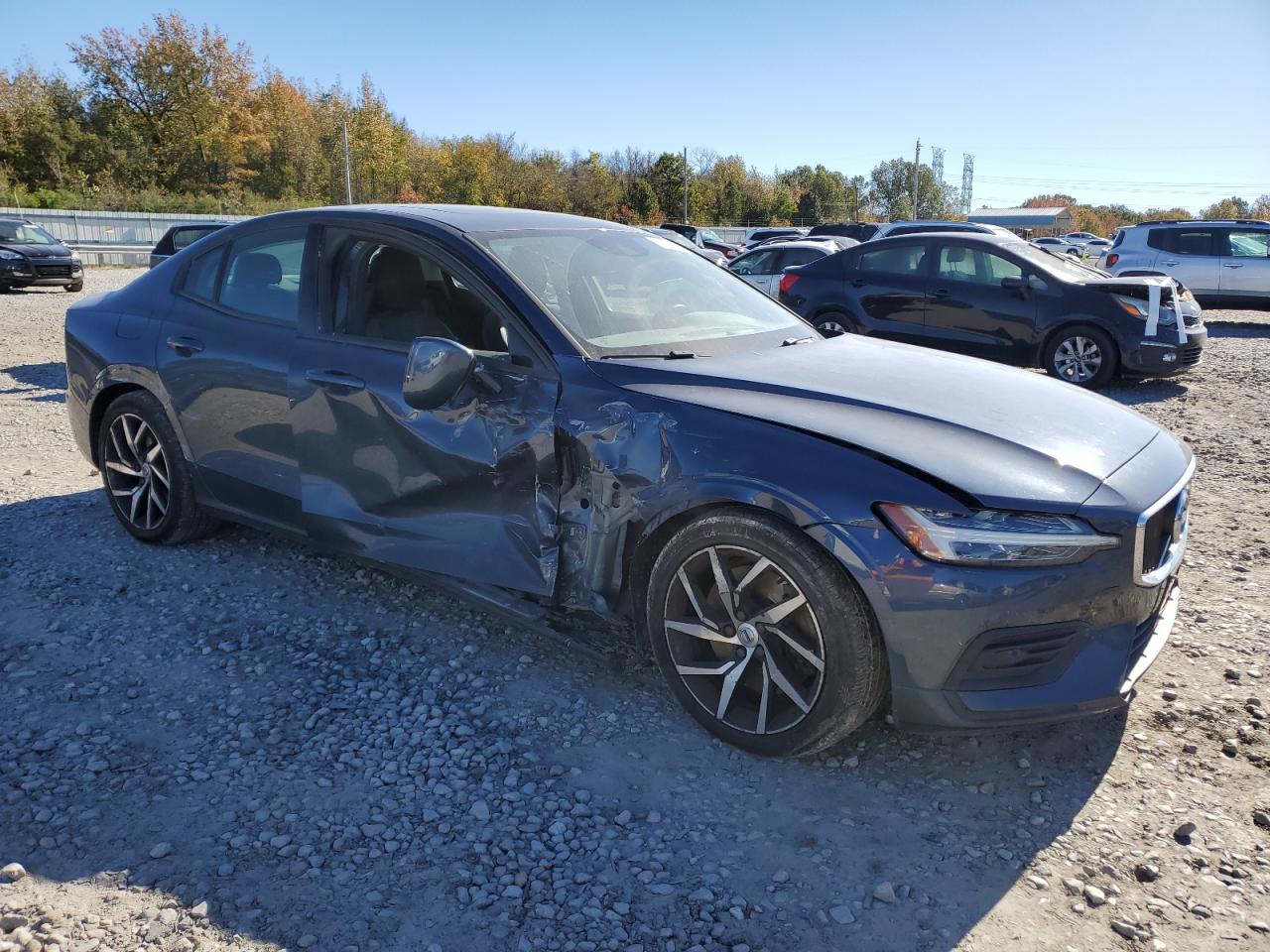 2020 Volvo S60 VIN 7JRA22TK3LG035314 Copart auction photo, side damage thumbnail 4