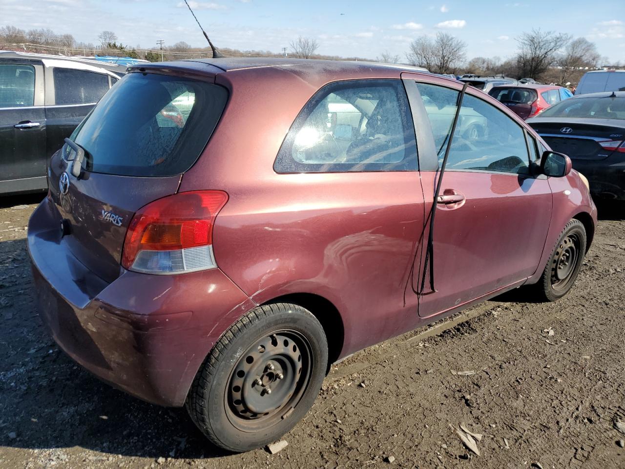 2010 Toyota Yaris VIN JTDJT4K32A5287176 Copart auction photo, front end damage thumbnail 3