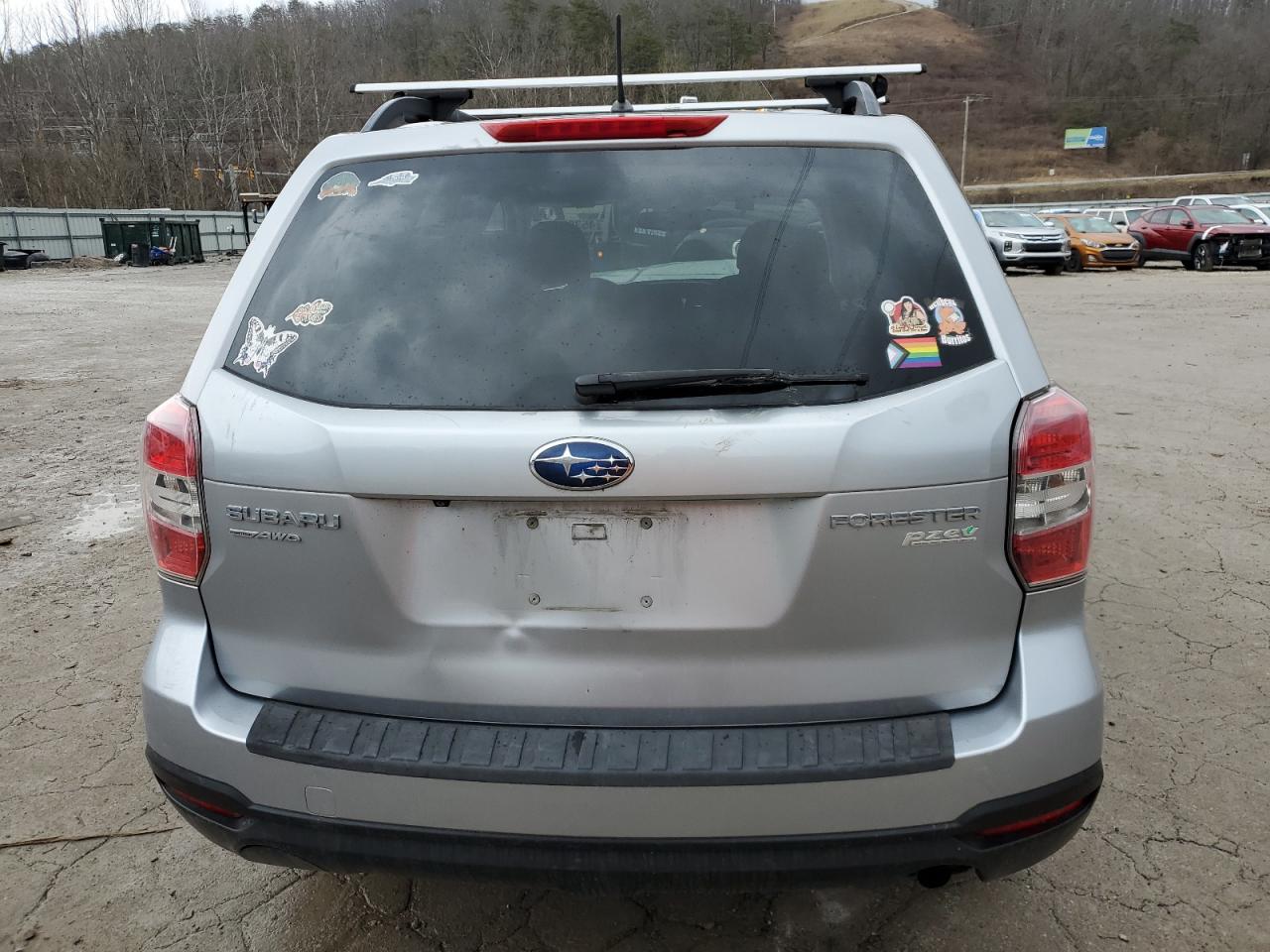 2015 Subaru Forester VIN JF2SJADC4FH436801 Copart auction photo, front end damage thumbnail 6