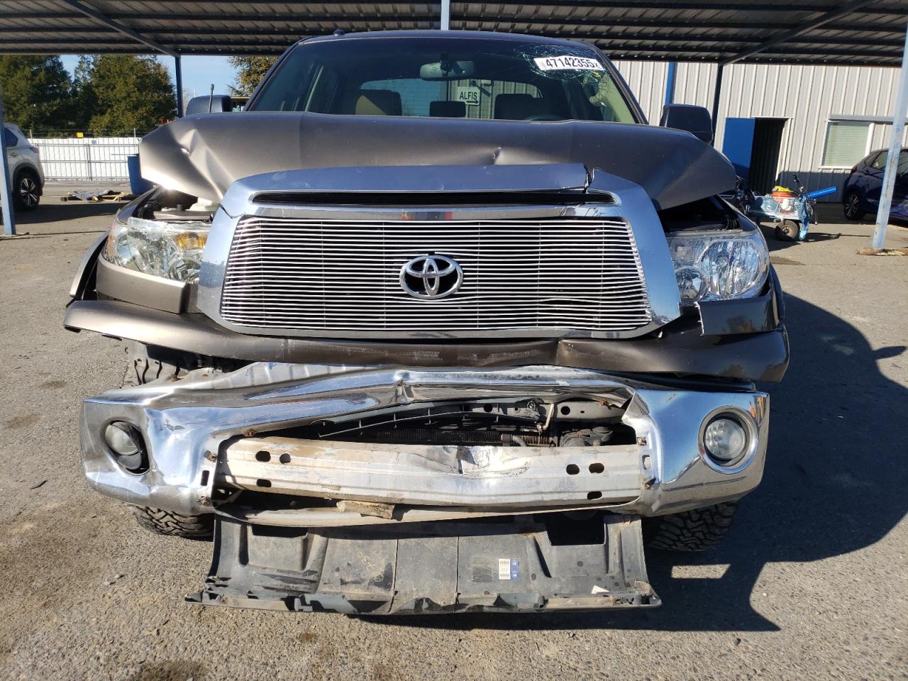 2012 Toyota Tundra VIN 5TFDW5F18CX256122 Copart auction photo, front end damage thumbnail 5