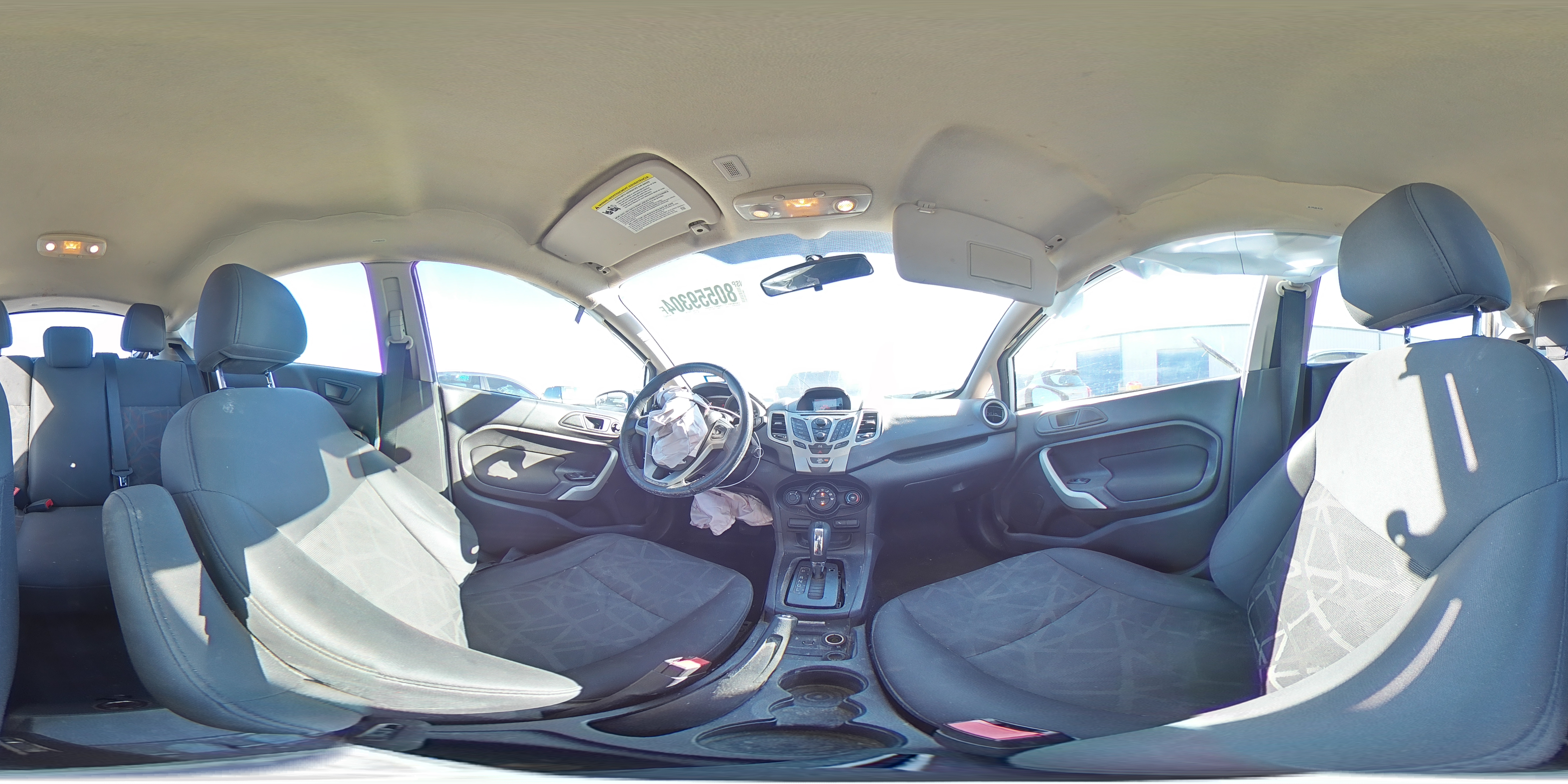 2013 Ford Fiesta VIN 3FADP4EJ0DM109606 Copart auction photo, front end / rear end damage thumbnail 13