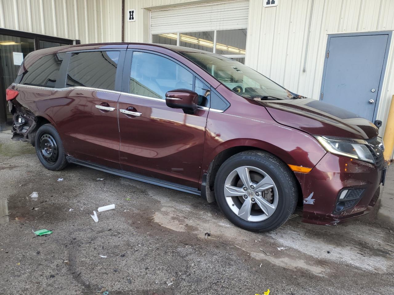 2019 Honda Odyssey VIN 5FNRL6H53KB010091 Copart auction photo, rear end / front end damage thumbnail 4