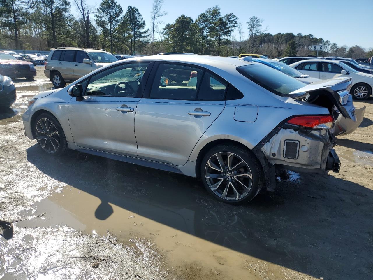 2021 Toyota Corolla VIN JTDS4MCE1MJ055357 Copart auction photo, rear end damage thumbnail 2