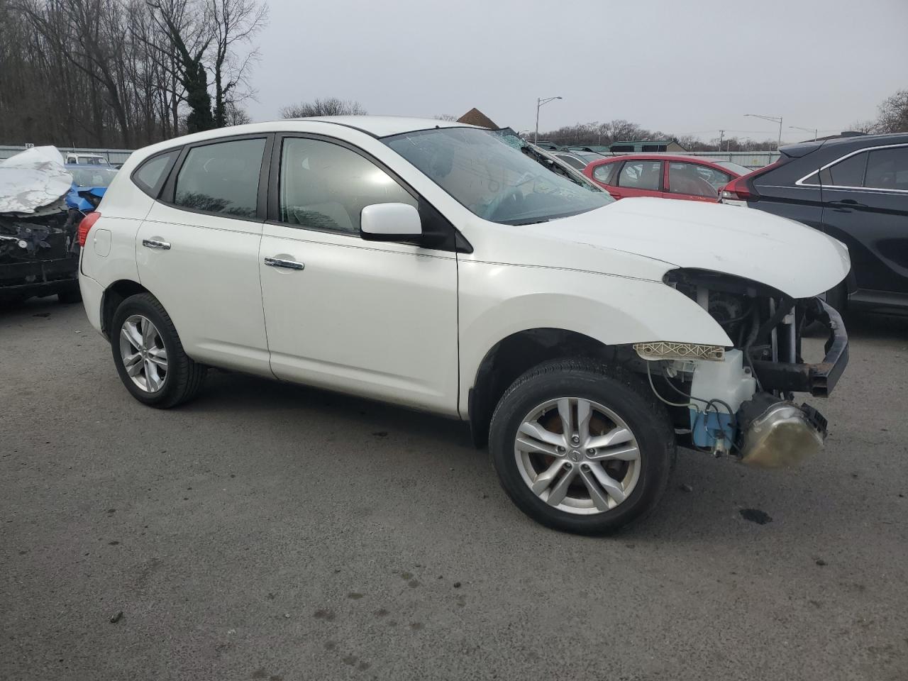 2010 Nissan Rogue VIN JN8AS5MV3AW143903 Copart auction photo, front end / side damage thumbnail 4