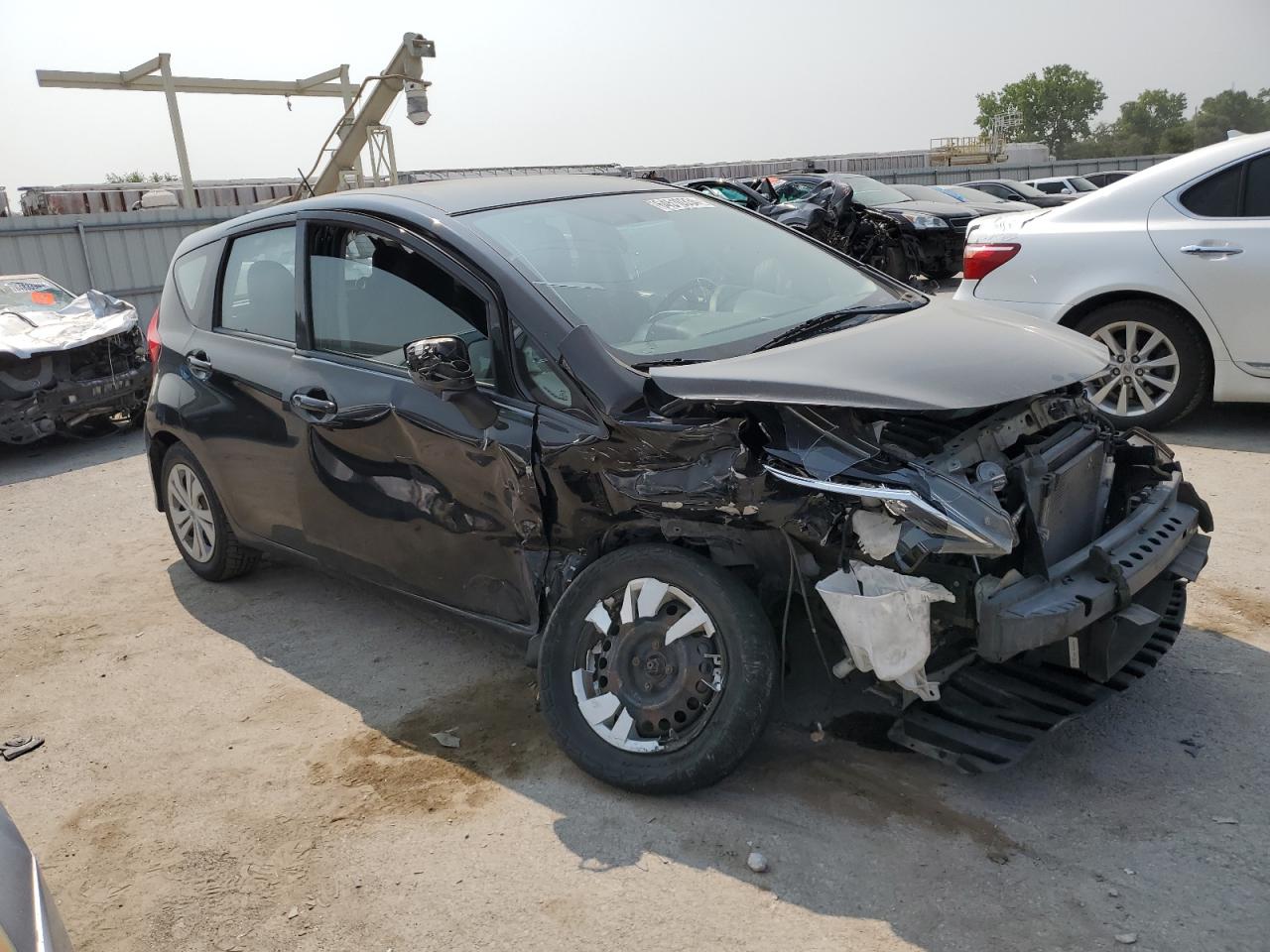 2018 Nissan Versa VIN 3N1CE2CP3JL360549 Copart auction photo, front end / side damage thumbnail 4
