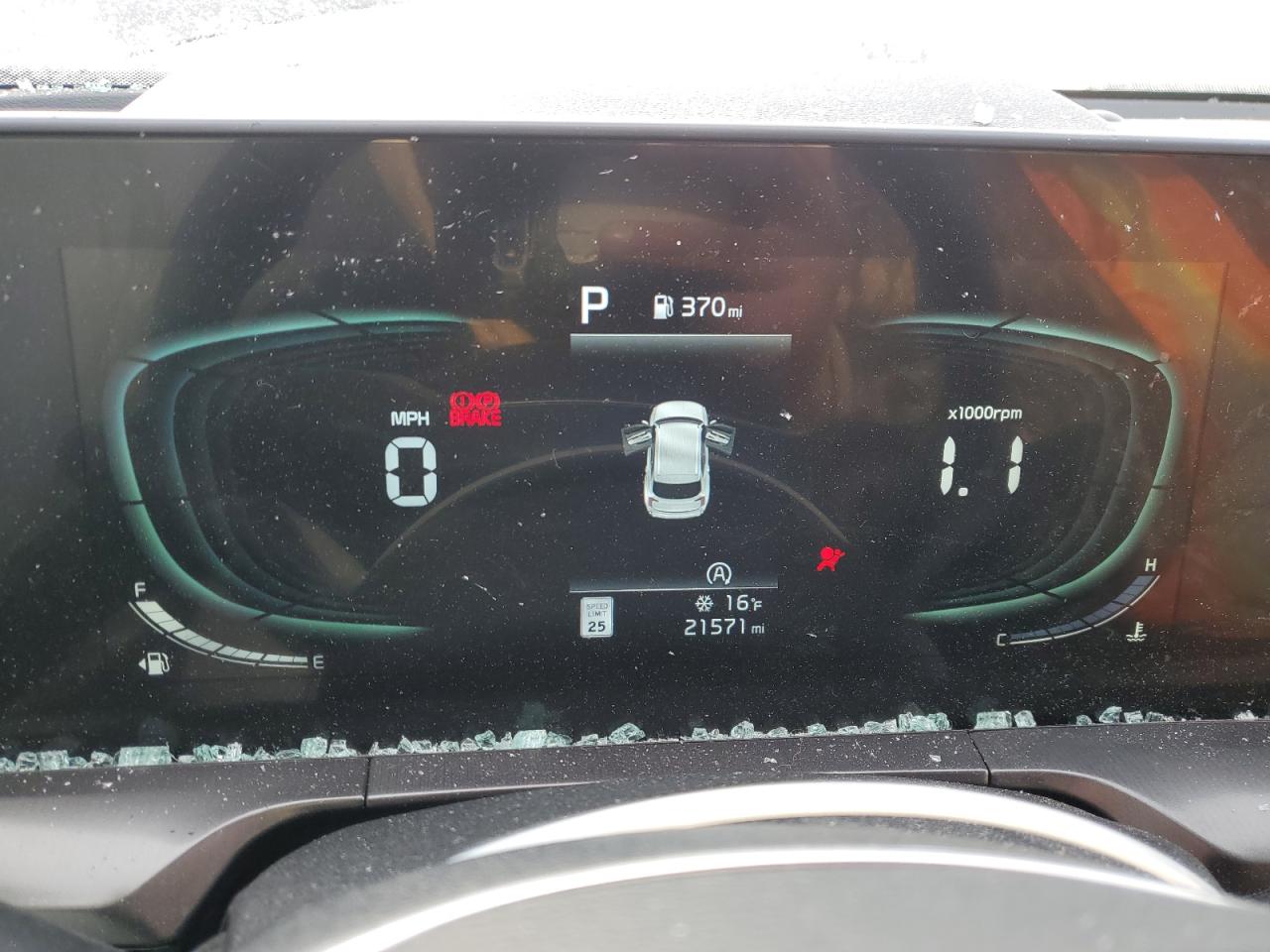 2023 KIA Telluride VIN 5XYP64GC8PG380357 Copart auction photo, side / front end damage thumbnail 9