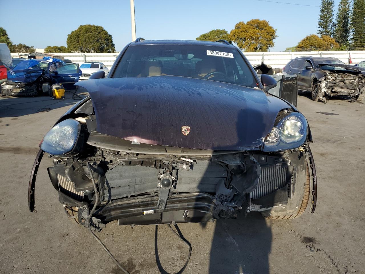 2017 Porsche Cayenne VIN WP1AD2A25HLA81008 Copart auction photo, front end damage thumbnail 5