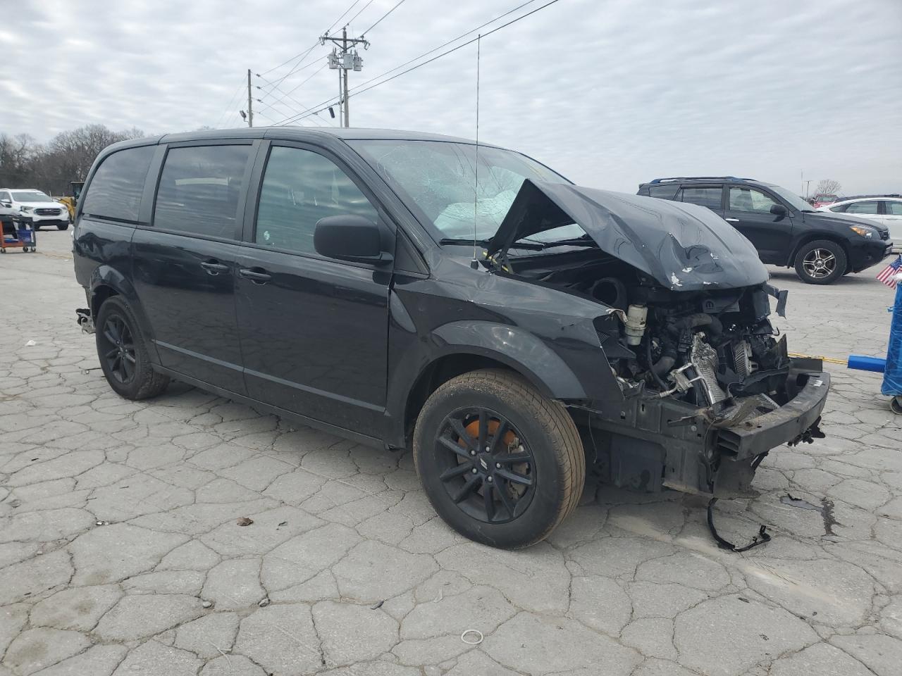 2020 Dodge Caravan VIN 2C4RDGEG5LR160072 Copart auction photo, front end / rear end damage thumbnail 4