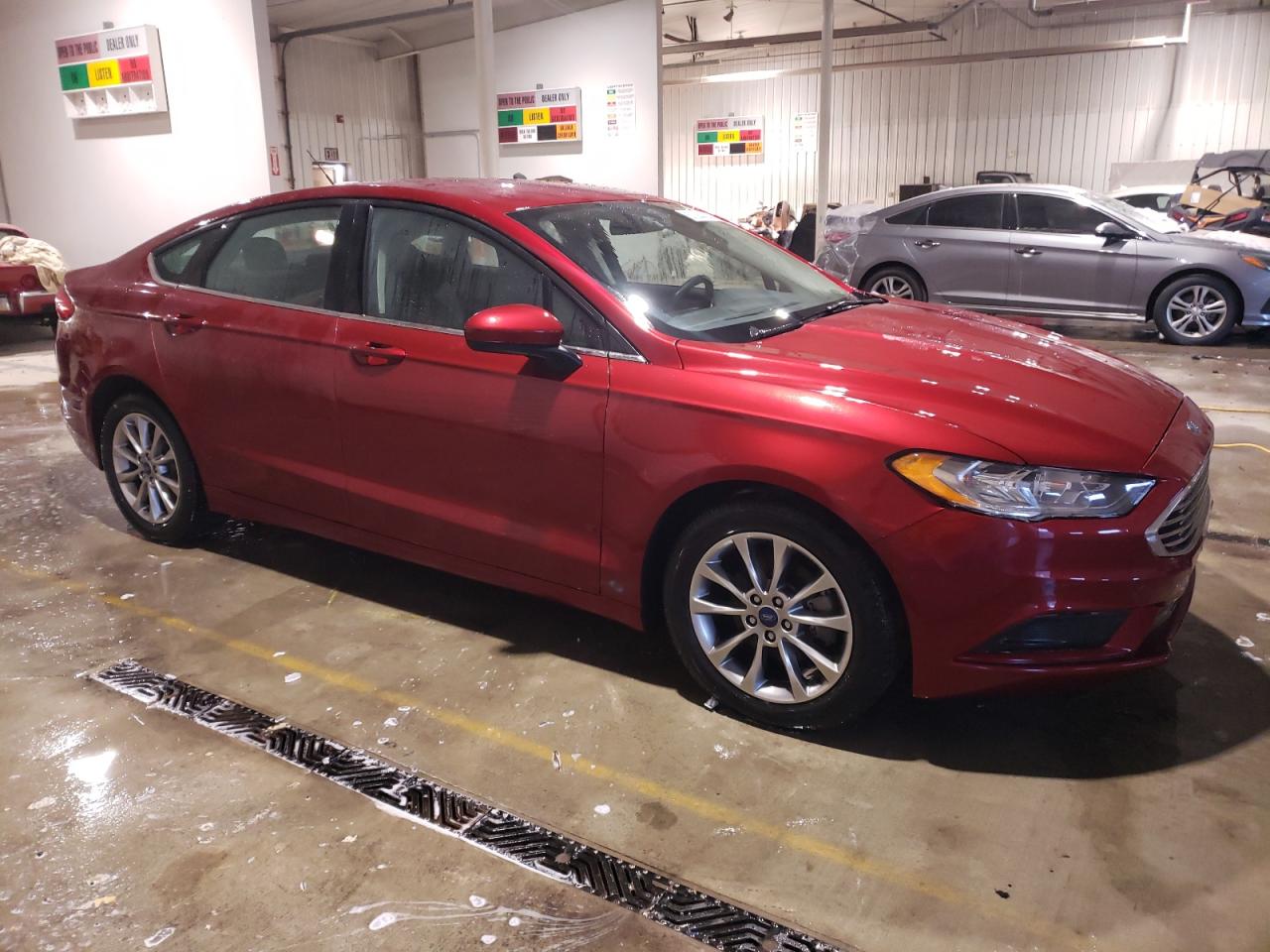 2017 Ford Fusion VIN 3FA6P0H74HR415265 Copart auction photo, front end / side damage thumbnail 4