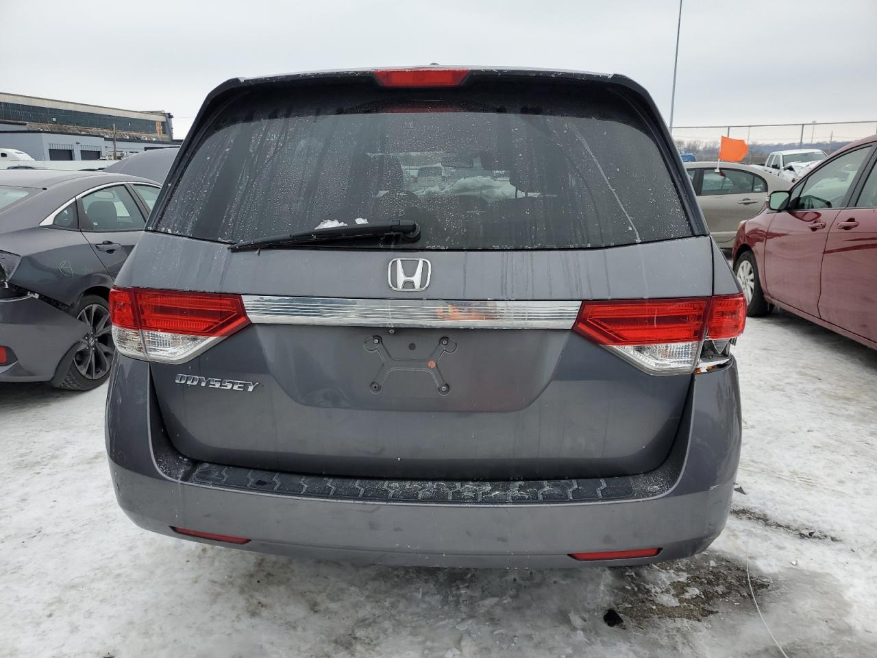 2014 Honda Odyssey VIN 5FNRL5H68EB080287 Copart auction photo, rear end damage thumbnail 6