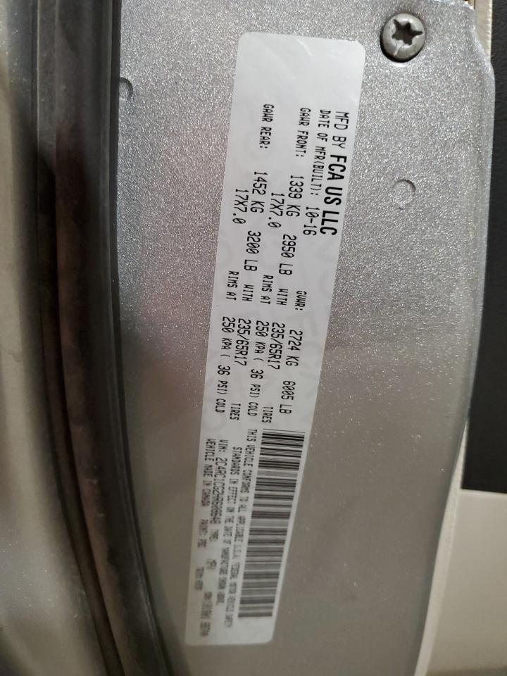 2017 Chrysler Pacifica VIN 2C4RC1CG2HR608648 Copart auction photo, front end / minor dent/scratches damage thumbnail 13