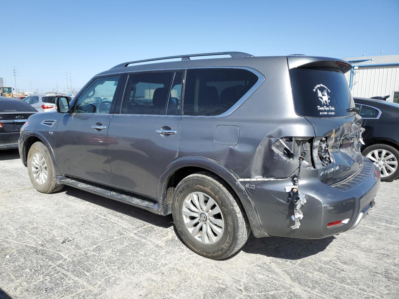 2020 Nissan Armada VIN JN8AY2NC8LX517946 Copart auction photo, rear end / front end damage thumbnail 2